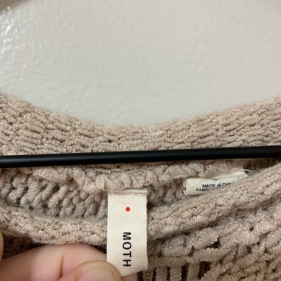 MOTH FOR ANTHROPOLOGIE Open Knit Sweater Size S - Picture 5 of 8